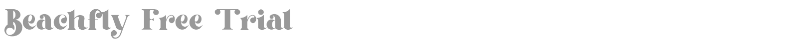 Beachfly font preview